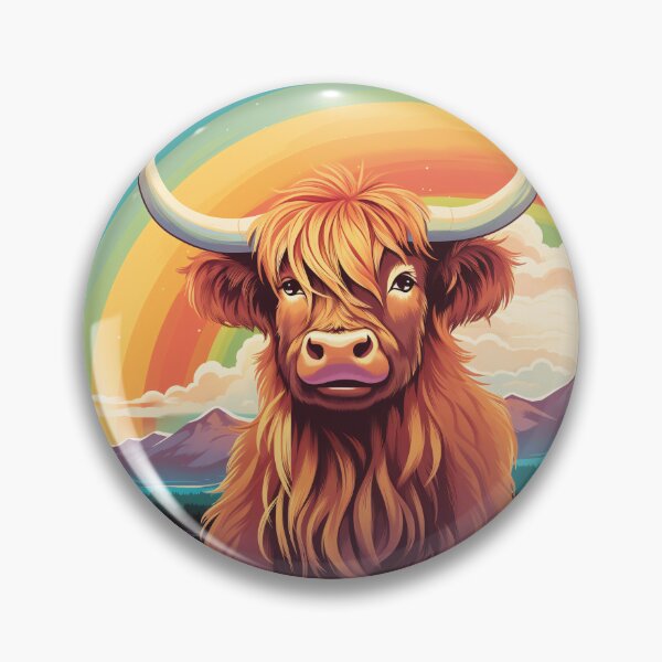 Item preview, Funny Highland Cow Colorful Rainbow Cute Boys Girls Kids designed and sold by rafaeltto.