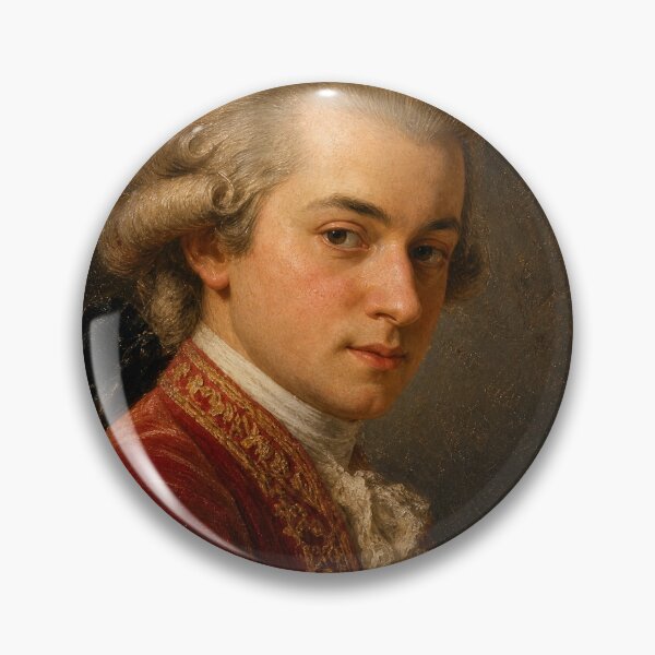 Item preview, Classical Genius: A Vintage Oil Portrait of Mozart - The Eternal Musical Soul designed and sold by DoReMiStudio.