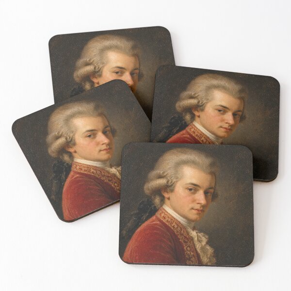 Item preview, Classical Genius: A Vintage Oil Portrait of Mozart - The Eternal Musical Soul designed and sold by DoReMiStudio.