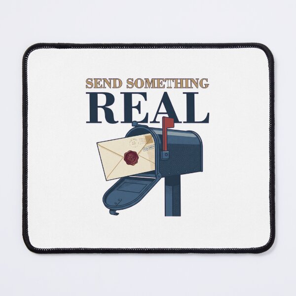 Item preview, Send Something Real Postal Typography designed and sold by GoverArt.