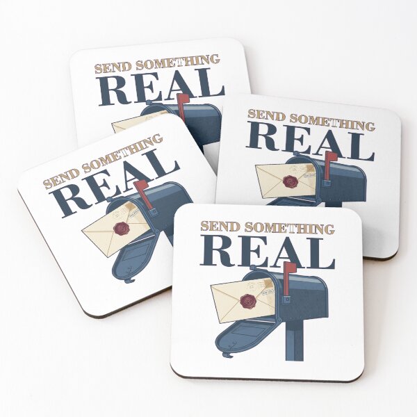 Item preview, Send Something Real Postal Typography designed and sold by GoverArt.