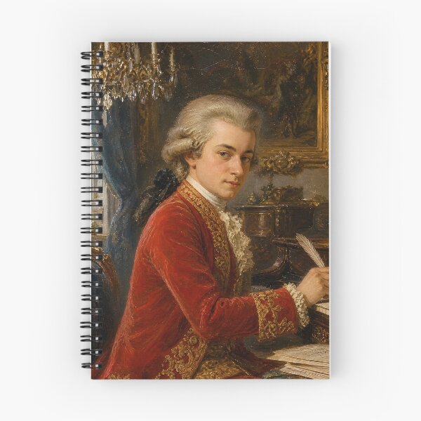 Item preview, Classical Genius: A Vintage Oil Portrait of Mozart - The Eternal Musical Soul designed and sold by DoReMiStudio.