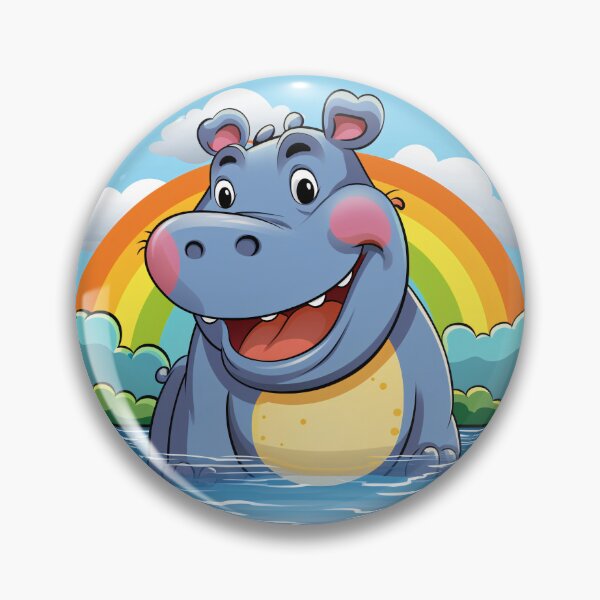 Item preview, Funny Hippopotamus Colorful Rainbow Cute Boys Girls Kids designed and sold by rafaeltto.