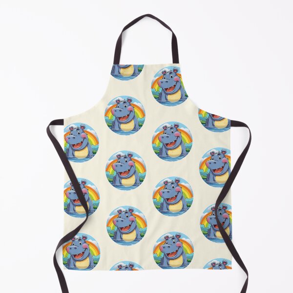 Item preview, Funny Hippopotamus Colorful Rainbow Cute Boys Girls Kids designed and sold by rafaeltto.