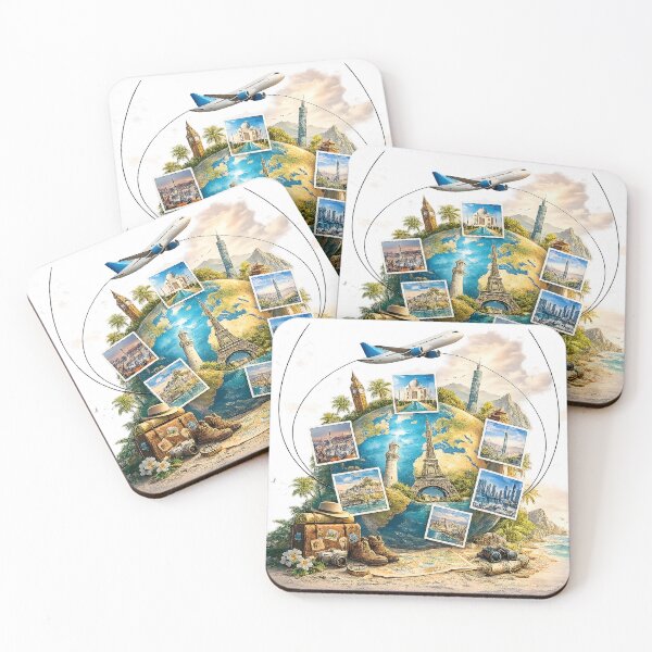 Item preview, Wanderlust Around the World Digital Art designed and sold by ali prints.