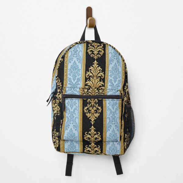 Item preview, Sky Blue & Black Striped Damask designed and sold by DesignsByPrnces.