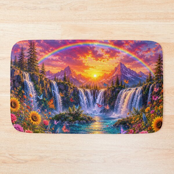Item preview, Rainbow Waterfalls designed and sold by Groovy Day's Revival Studio.