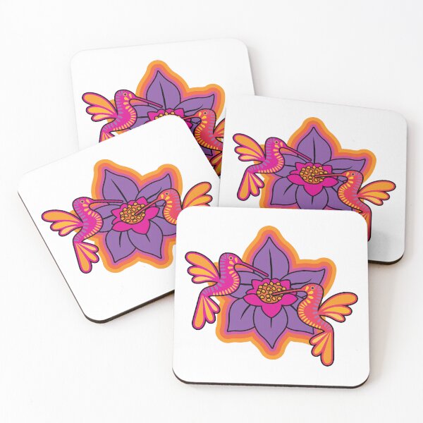 Item preview, Psychedelic Hummingbirds│ designed and sold by arüpodesign.
