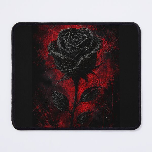 Item preview, Black Thread Rose Gothic Poster | Dark Red Aesthetic Wall Art designed and sold by vibeartstudio99.