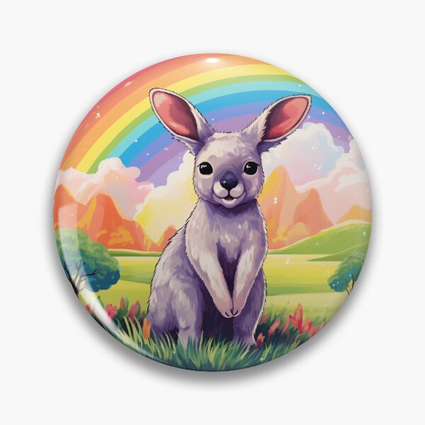 Item preview, Funny Kangaroo Colorful Rainbow Cute Boys Girls Kids designed and sold by rafaeltto.