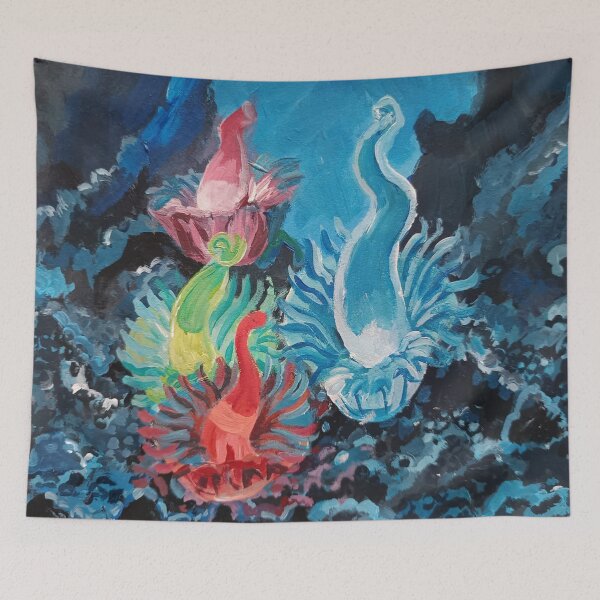 Item preview, Magical Jellyfish Acrylic Painting. designed and sold by fbtrisha.