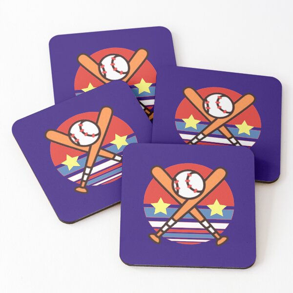Item preview, Crossed bats and baseball double stars designed and sold by glowvim.