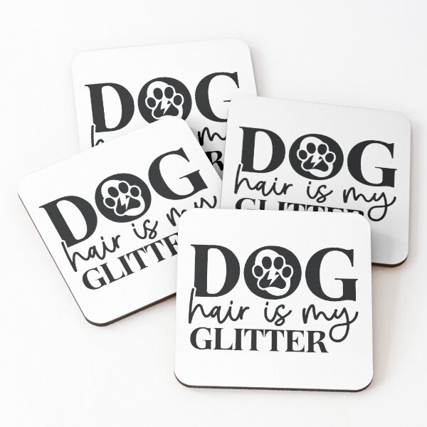 Item preview, Dog Hair Is My Glitter - Funny Dog Quotes Retro Vintage Aesthetic Best Puppy Fur Mom Animal Gift designed and sold by FuzionRaptor.