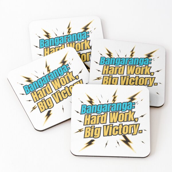 Item preview, Bangaranga Hard Work Big Victory Motivational Typography designed and sold by ScriptedMoments.