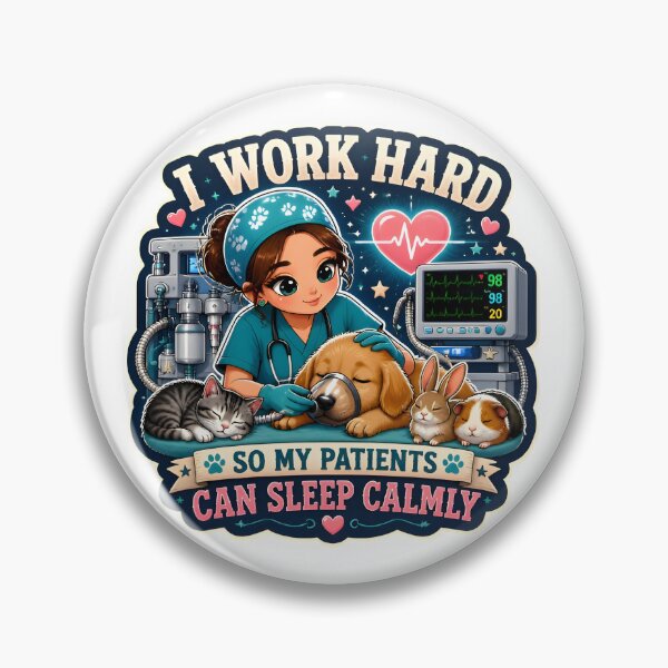 Item preview, I Work Hard So My Patients Can Sleep Calmly – Veterinary Anesthesiologist designed and sold by Bettybee00.