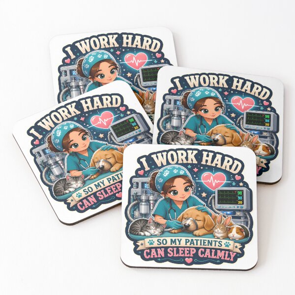 Item preview, I Work Hard So My Patients Can Sleep Calmly – Veterinary Anesthesiologist designed and sold by Bettybee00.