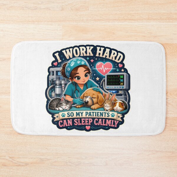 Item preview, I Work Hard So My Patients Can Sleep Calmly – Veterinary Anesthesiologist designed and sold by Bettybee00.
