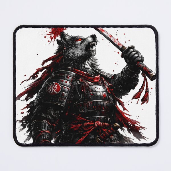 Item preview, Samurai Wolf – Ronin Warrior Spirit designed and sold by SupernovaNote.