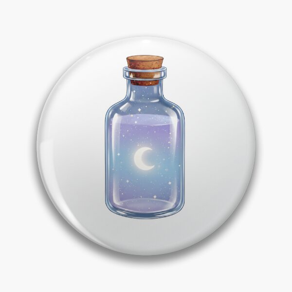 Item preview, Moonlit Wishes in a Tiny Bottle sticker  designed and sold by Designertanya.