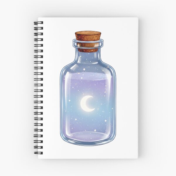 Item preview, Moonlit Wishes in a Tiny Bottle sticker  designed and sold by Designertanya.