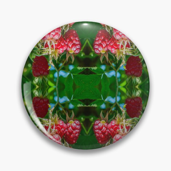 Item preview, Raspberry Kaleidoscope — Symmetrical Berry Pattern (Vertical) designed and sold by Andrey Yurkevich Art.