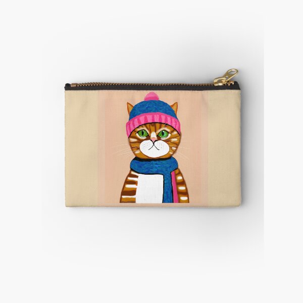 Item preview, Puss with hat and scarf designed and sold by Elaine M Hayward .