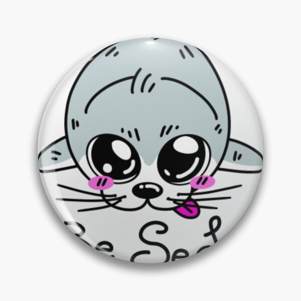 Item preview, Cute Kawaii Baby Seal Face Blep Silly Sea Lion designed and sold by hugoinkcoast.