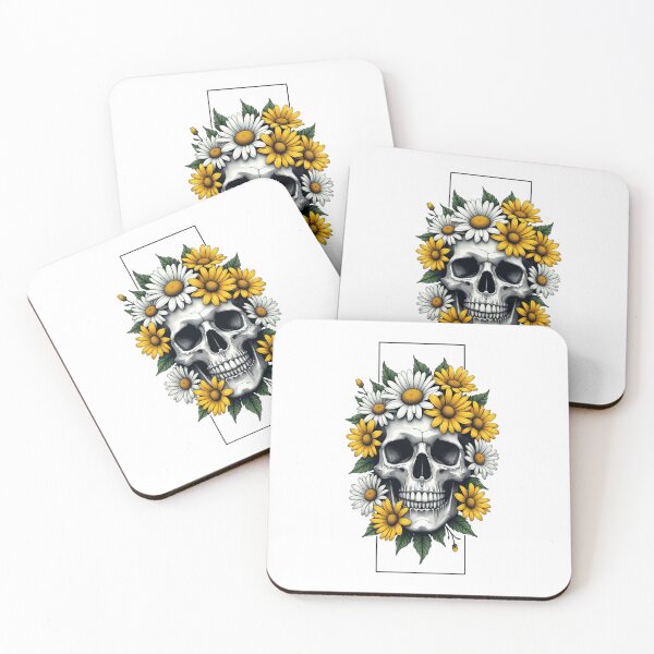 Item preview, Skull With Flowers designed and sold by Ufeniksa.