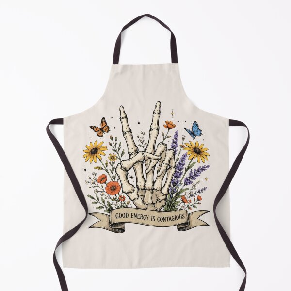 Item preview, Good Energy is Contagious, Skeleton Flower, Motivational, Skeleton Hand,Wildflower,Skeleton designed and sold by Sprinkle12345.