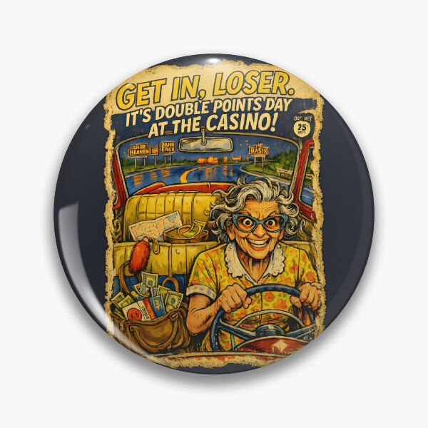 Item preview, Gambling Grandma Casino Trip - Retro Comic Art designed and sold by radiogalaxy.