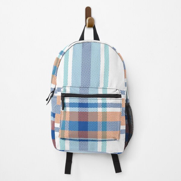 Item preview, Blue and Orange Plaid Seamless Pattern designed and sold by PowerAntShop.