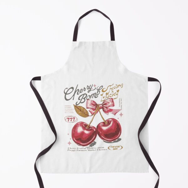 Item preview, Cherry Bomb Feeling Lucky Preppy Poster Art designed and sold by SarvynStudio.