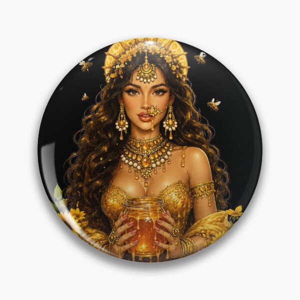 Item preview, Honey Goddess | Boho Bee Queen Fantasy Art designed and sold by Johnny-Angel.