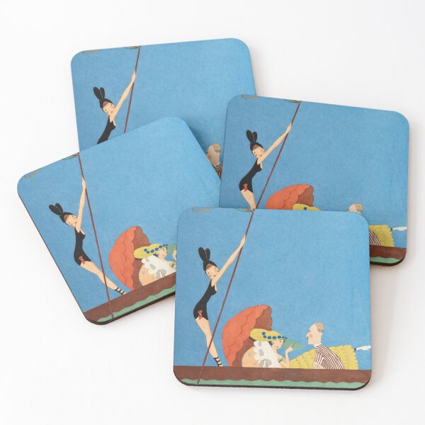 Item preview, The Gondola Ride  -  Art Deco Vintage Boat Scene Elegant Retro Lovers Gift  SEO Tags (14): designed and sold by RickE.