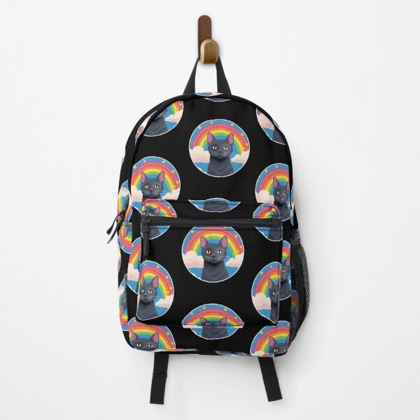 Item preview, Funny Russian Blue Cat Colorful Rainbow Cute Mom Dad Kids designed and sold by rafaeltto.