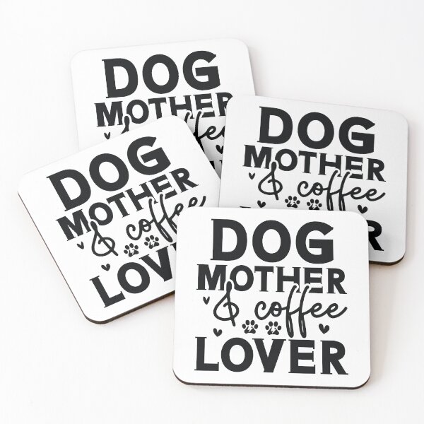 Item preview, Dog Mother Coffee Lover - Cute Retro Gift Dog Quotes Cool Mother Matching Family Owner Girl Mom Female Apparel Art designed and sold by FuzionRaptor.