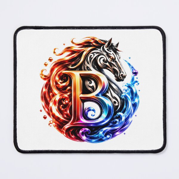 Item preview, Tideborn Pisces Stallion Letter B designed and sold by BlissBlvdShop.
