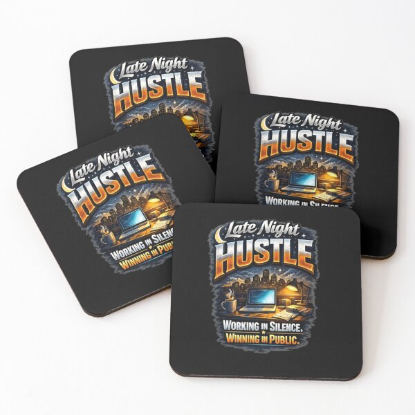 Item preview, Late Night Hustle T-Shirt - Working In Silence Motivational Quote designed and sold by v6ziix.