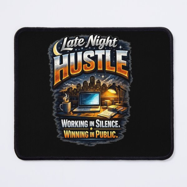Item preview, Late Night Hustle T-Shirt - Working In Silence Motivational Quote designed and sold by v6ziix.