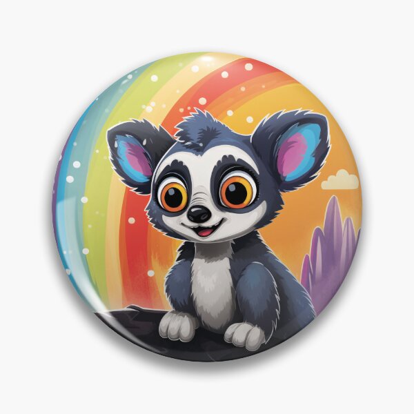 Item preview, Funny Lemur Colorful Rainbow Cute Boys Girls Kids designed and sold by rafaeltto.