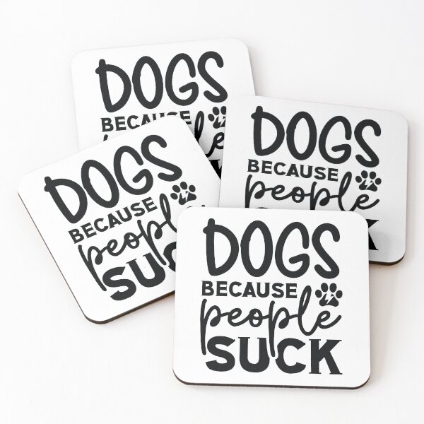 Item preview, Dogs Because People Suck - Funny Dog Quotes Retro Vintage Aesthetic Best Puppy Fur Mom Sarcastic Gift designed and sold by FuzionRaptor.