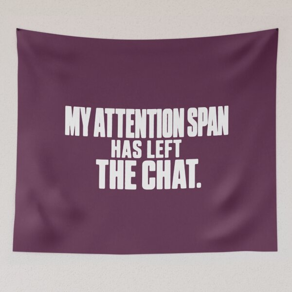 Item preview, Attention Gone Offline Typography Parody ADHD Humor t-shirt designed and sold by Mosidrip.