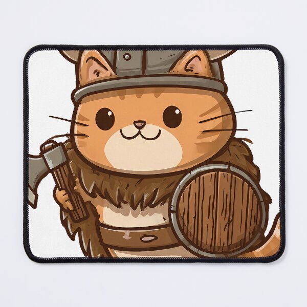 Aperçu de l'œuvre Chat Viking créée et vendue par pumsquare.