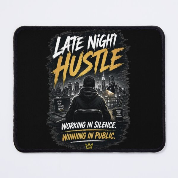 Item preview, Late Night Hustle T-Shirt - Working In Silence Motivational Quote designed and sold by v6ziix.