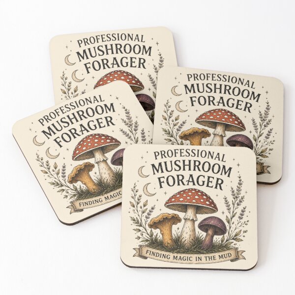 Item preview, Professional Forager – Vintage Mushroom Cottagecore Nature Lover Design designed and sold by Moonwoven Studio.