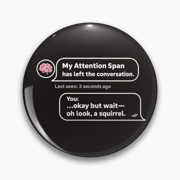 Item preview, Attention Gone Offline Parody ADHD Humor t-shirt designed and sold by Mosidrip.