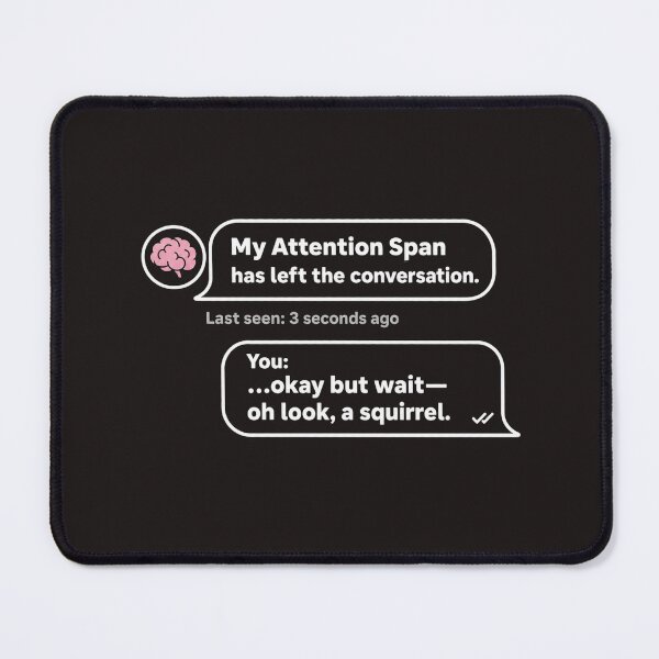 Item preview, Attention Gone Offline Parody ADHD Humor t-shirt designed and sold by Mosidrip.
