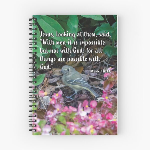 Item preview, Mark 10:27 All Things Are Possible With God - Bird Photograph designed and sold by InsprtnlArtbyDP.