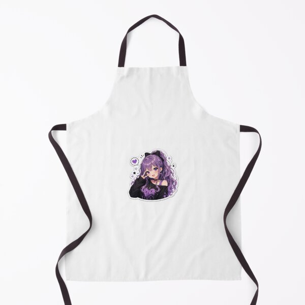 Item preview, Cute Purple Anime Girl Sticker designed and sold by ACHHUU.
