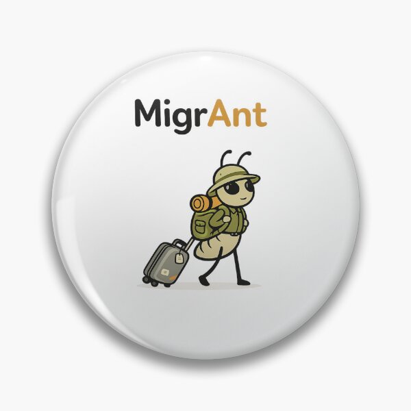 Item preview, MigrAnt Funny Traveling Ant designed and sold by NicramR.
